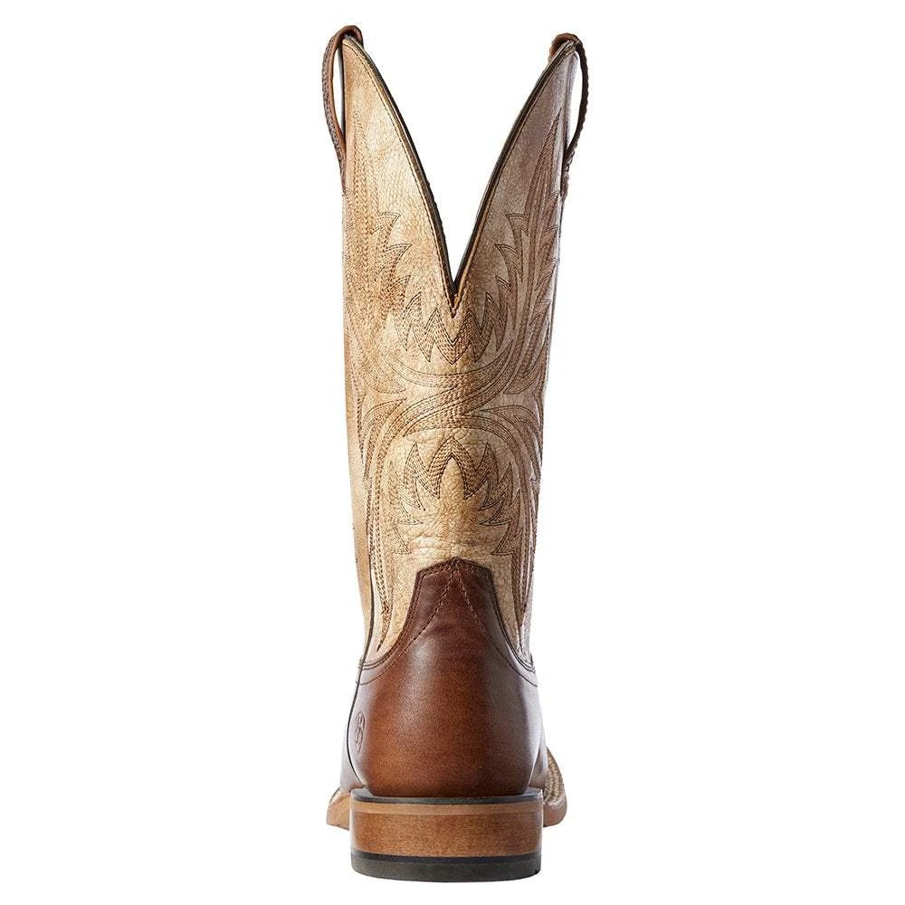 Ariat Men's Ariat Red Brown Cowhand 13in. Tarnished Alabaster Top Cowboy Boots - Image 3