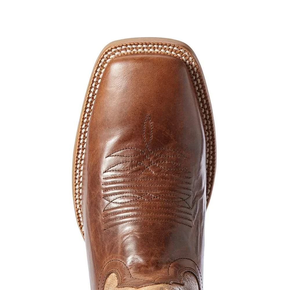 Ariat Men's Ariat Red Brown Cowhand 13in. Tarnished Alabaster Top Cowboy Boots - Image 4