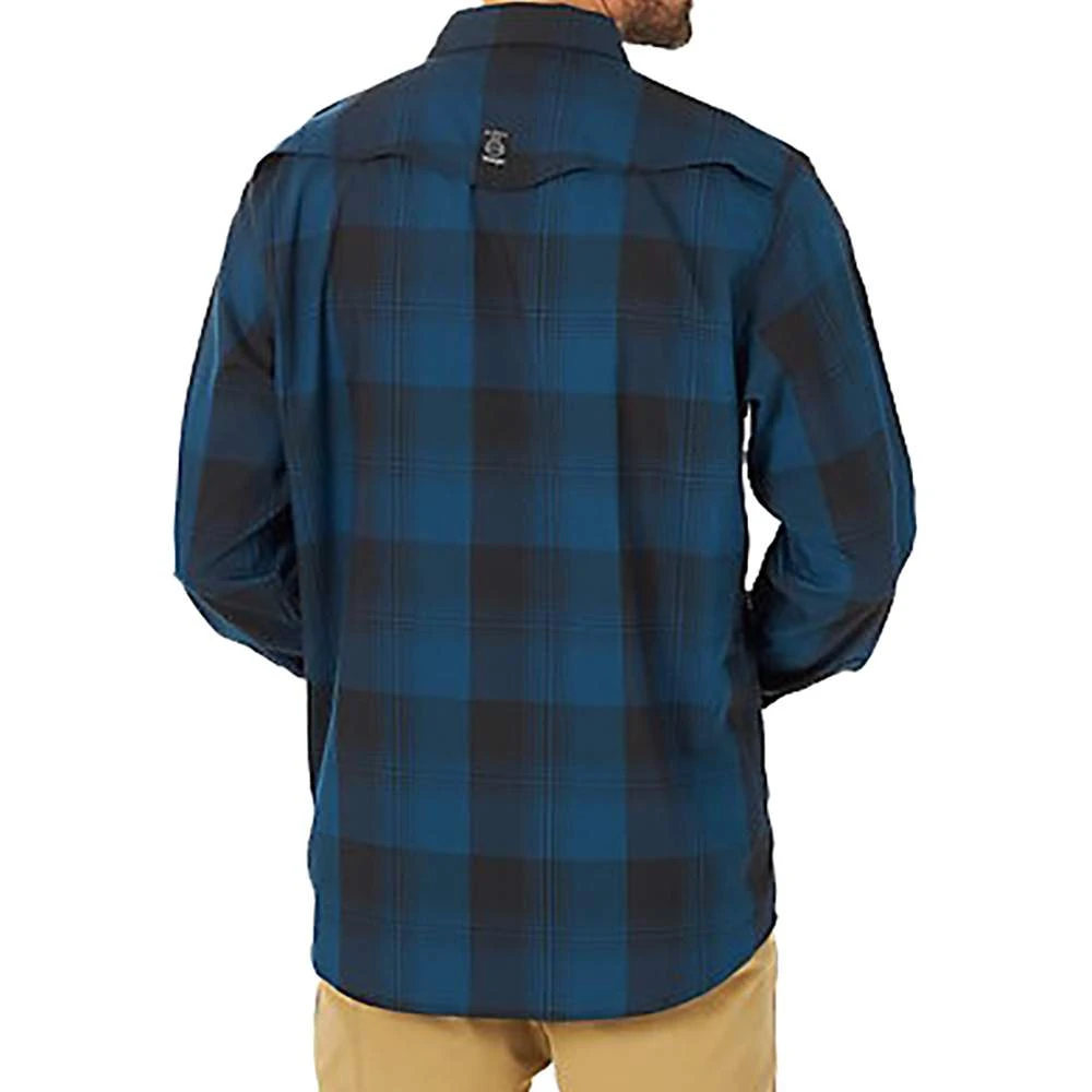 Wrangler Men's ATG By Blue Western Plaid Shirt - Image 4