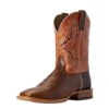 Ariat Men's Ariat Arena Rebound Chocolate 11in. Rave Orange Square Toe Cowboy Boot