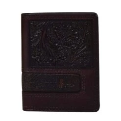 Justin Men`s Tooled Bifold Wallet