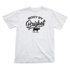 Burlebo Body By Brisket Gray Tee Shirt