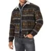 Wrangler Men's Whiskey Jacquard Sherpa Lined Jacket
