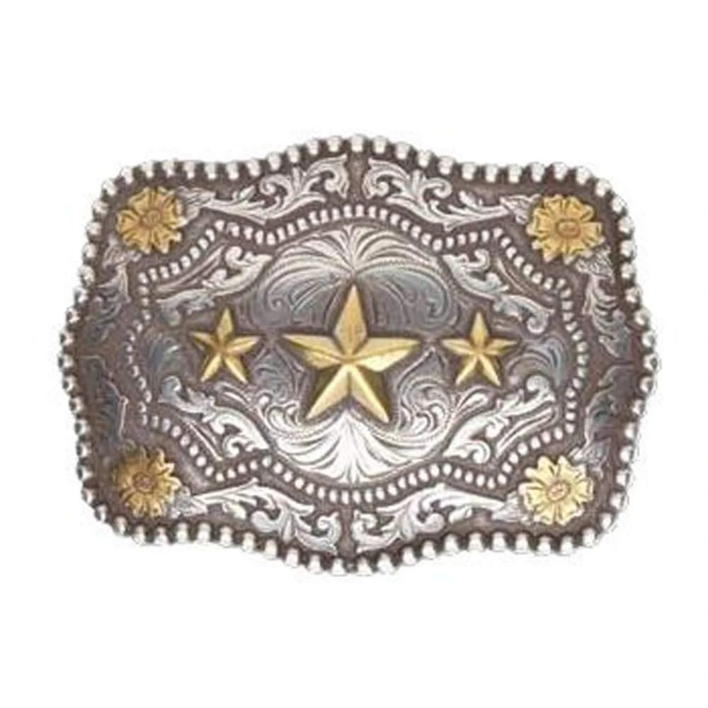 And West Scallop Triple Star Buckle