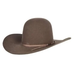 American Hats 7X Pecan Felt With Matching 2 Cord Ribbon Felt Cowboy Hat