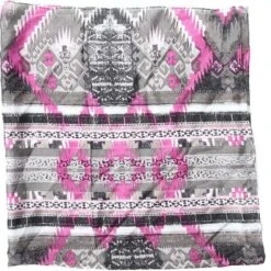 Wyoming Traders Aztec Silver And Pink Wild Rag Scarf WT-A2