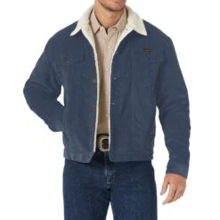 Wrangler Men'sCorduroy Sherpa Lined Jacket