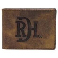 Red Dirt Hat Distressed Leather Bifold Wallet