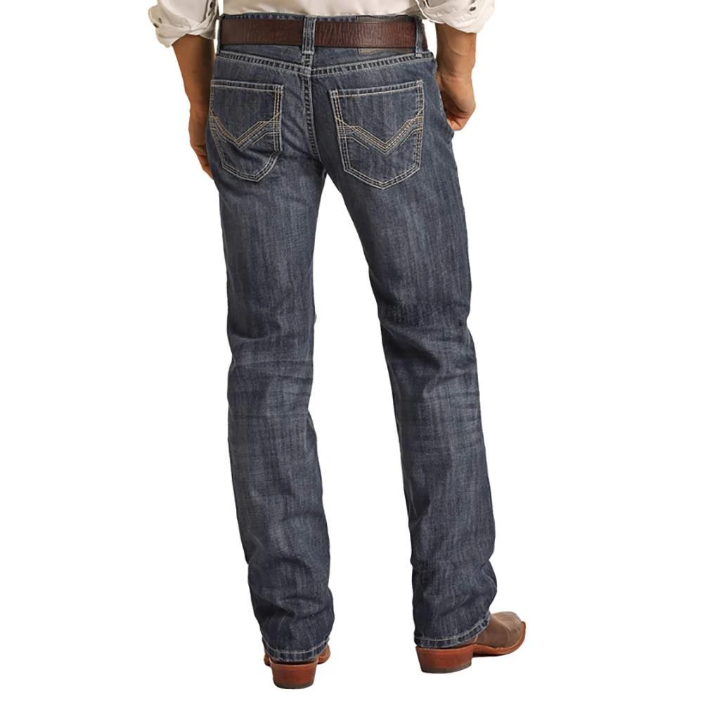 Rock N Roll Cowboy Men's Denim Pistol Straight Jean