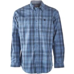 Cinch Men's Blue Plaid Button Shirt