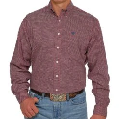Cinch Men's Geometric Print Button-Down Western Shirt