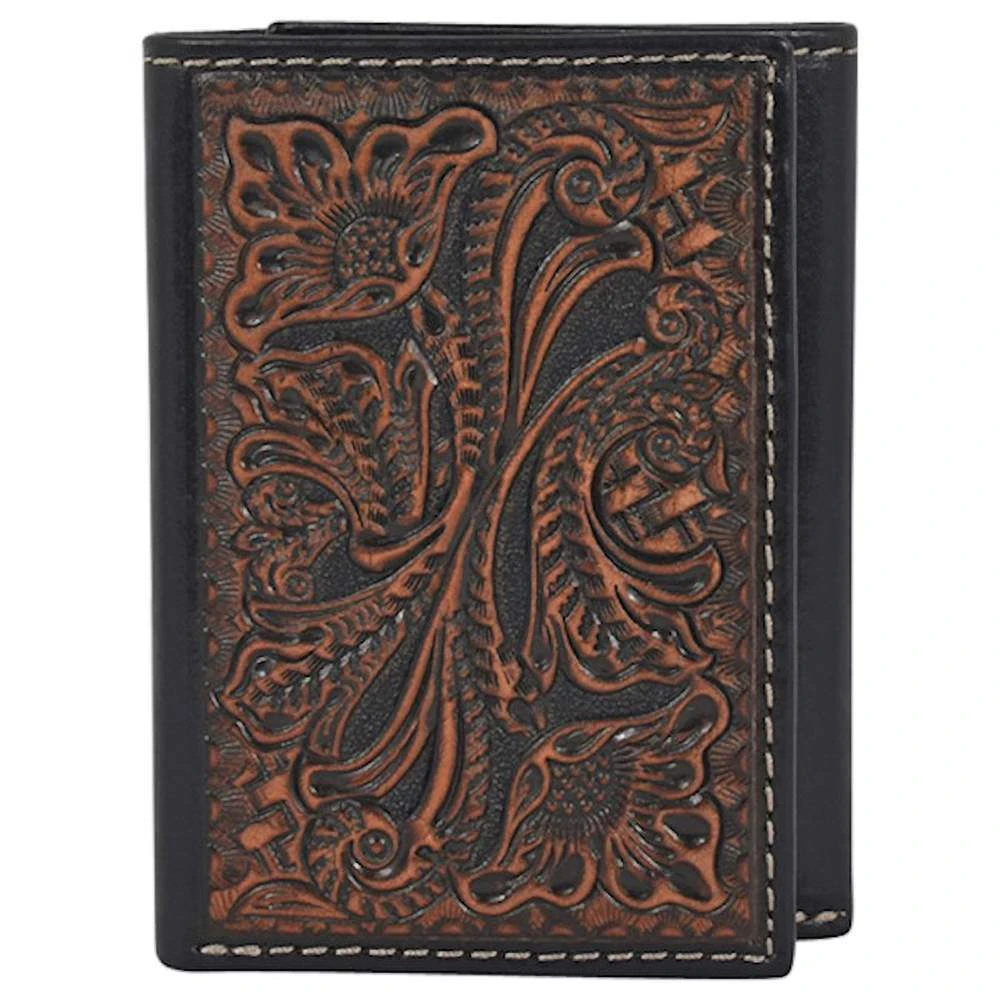 Tony Lama Tooled Trifold Wallet