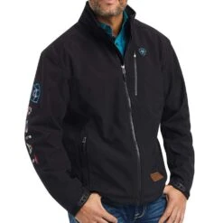 Ariat Men's Chimayo Black Logo 2.0 Bonded Jacket
