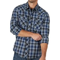 Wrangler Men's Retro Long Sleeve Western Shirt