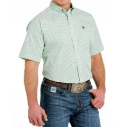 Cinch Men's Short Sleeve Print Shirt