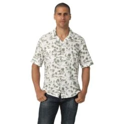 Wrangler Men's Coconut Cowboy Camp Snap Shirt