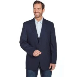 Circle S Mens Plano Navy Sport Coat