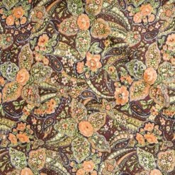 Wyoming Traders Cali Silk Wild Rag Scarf - Green Paisley