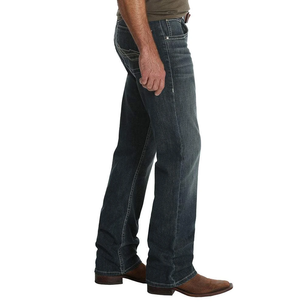 Wrangler Mens 20X Glasgow Vintage Slim Fit Boot Cut Jeans - Image 2