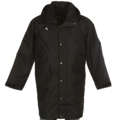 Wyoming Traders Mens Black Oxford Rain Slicker