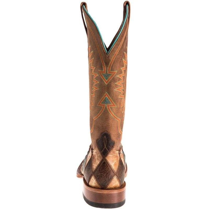 Horsepower Boots Men's Crazy Train Patchwork Cowboy Boots - Image 4