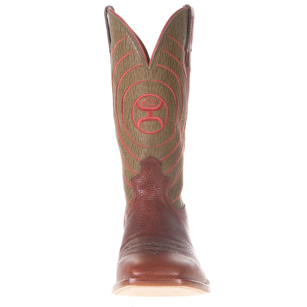 Twisted X Men's Hooey Peanut Distressed 12in. Olive Top Cowboy Boot - Image 2