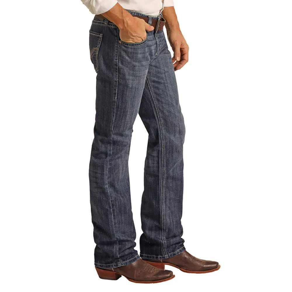Rock N Roll Cowboy Men's Denim Pistol Straight Jean - Image 3
